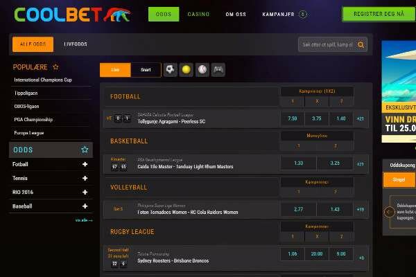 Coolbet odds
